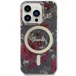 Guess GUHMP14LHCFWSA iPhone 14 Pro 6.1" hátlap, tok Flower MagSafe, zöld