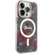 Guess GUHMP14LHCFWSA iPhone 14 Pro 6.1" hátlap, tok Flower MagSafe, zöld