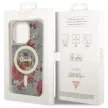Guess GUHMP14LHCFWSA iPhone 14 Pro 6.1" hátlap, tok Flower MagSafe, zöld