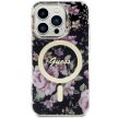 Guess GUHMP14LHCFWSK iPhone 14 Pro 6.1" hátlap, tok Flower MagSafe, fekete