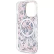 Guess GUHMP14LHCFWSP iPhone 14 Pro 6.1" hátlap, tok Flower MagSafe, rózsaszín