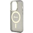 Guess GUHMP14LHCMCGK Glitter Gold MagSafe iPhone 14 Pro 6.1", hátlap, tok, fekete