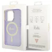 Guess GUHMP14LHCMCGU iPhone 14 Pro 6.1" hátlap, tok Glitter Gold MagSafe, lila
