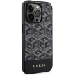 Guess GUHMP14LHGCFSEK iPhone 14 Pro 6.1" hátlap, tok GCube Stripes MagSafe, fekete