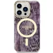 Guess GUHMP14LHLEOPWWP Leopard MagSafe iPhone 14 Pro 6.1" tok, rózsaszín