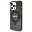 Guess GUHMP14LHRSGSK Script Glitter MagSafe iPhone 14 Pro 6.1" hátlap, tok, fekete