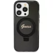 Guess GUHMP14LHRSGSK Script Glitter MagSafe iPhone 14 Pro 6.1" hátlap, tok, fekete