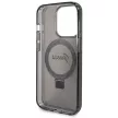 Guess GUHMP14LHRSGSK Script Glitter MagSafe iPhone 14 Pro 6.1" hátlap, tok, fekete