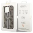 Guess GUHMP14LP4RPSW iPhone 14 Pro 6.1" hátlap, tok 4G Printed Stripes MagSafe, barna