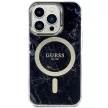 Guess GUHMP14LPCUMAK iPhone 14 Pro 6.1" hátlap, tok Marble MagSafe, fekete