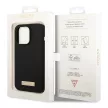 Guess GUHMP14LSBPLK Silicone Logo Plate MagSafe iPhone 14 Pro 6,1", hátlap, tok, fekete