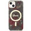 Guess GUHMP14MHCFWWSA Flower MagSafe iPhone 14 Plus/15 Plus 6.7" tok, szürke