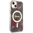 Guess GUHMP14MHCFWWSA Flower MagSafe iPhone 14 Plus/15 Plus 6.7" tok, szürke