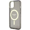 Guess GUHMP14MHCMCGK iPhone 14 Plus 6.7" hátlap, tok Glitter Gold MagSafe, fekete