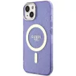 Guess GUHMP14MHCMCGU iPhone 14 Plus 6.7" hátlap, tok Glitter Gold MagSafe, lila