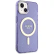Guess GUHMP14MHCMCGU iPhone 14 Plus 6.7" hátlap, tok Glitter Gold MagSafe, lila