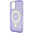 Guess GUHMP14MHCMCGU iPhone 14 Plus 6.7" hátlap, tok Glitter Gold MagSafe, lila