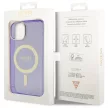 Guess GUHMP14MHCMCGU iPhone 14 Plus 6.7" hátlap, tok Glitter Gold MagSafe, lila