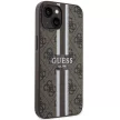 Guess GUHMP14MP4RPSW iPhone 14 Plus 6.7" hátlap, tok 4G Printed Stripes MagSafe, barna