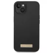 Guess GUHMP14MSBPLK iPhone 14 Plus 6.7" hátlap, tok Silicone Logo Plate MagSafe, fekete