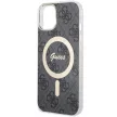 Guess 4G MagSafe hátlap, tok iPhone 14, fekete
