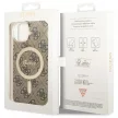 Guess 4G MagSafe hátlap, tok iPhone 14, barna