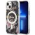 Guess Flower MagSafe hátlap, tok iPhone 14, fekete