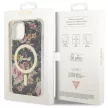 Guess Flower MagSafe hátlap, tok iPhone 14, fekete
