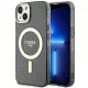 Guess Glitter Gold MagSafe hátlap, tok iPhone 14, fekete