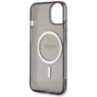 Guess Glitter Gold MagSafe hátlap, tok iPhone 14, fekete
