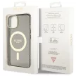 Guess Glitter Gold MagSafe hátlap, tok iPhone 14, fekete