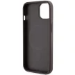 Guess GCube Stripes MagSafe hátlap, tok iPhone 14, barna