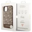 Guess GCube Stripes MagSafe hátlap, tok iPhone 14, barna