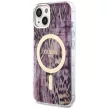 Guess GUHMP14SHLEOPWWP Leopard MagSafe iPhone 14 6.1" różowy /, hátlap, tok, rózsaszín