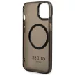 Guess GUHMP14SHTCMK Translucent Magsafe iPhone 14 6.1", hátlap, tok, fekete, arany