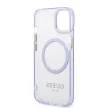 Guess GUHMP14SHTCMU iPhone 14 6.1",hátlap, tok Gold Outline Translucent MagSafe, lila