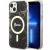 Guess GUHMP14SHTMRSK iPhone 14 6.1" hátlap, tok Golden Marble MagSafe, fekete
