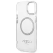 Guess GUHMP14SHTRMS iPhone 14 6.1" hátlap, tok Metal Outline Magsafe, ezüst