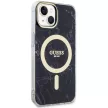 Guess GUHMP14SPCUMAK iPhone 14 6.1" hátlap, tok Marble MagSafe, fekete