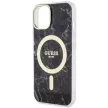 Guess GUHMP14SPCUMAK iPhone 14 6.1" hátlap, tok Marble MagSafe, fekete