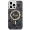 Guess 4G MagSafe hátlap, tok iPhone 14 Pro Max, fekete
