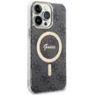 Guess 4G MagSafe hátlap, tok iPhone 14 Pro Max, fekete