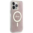 Guess GUHMP14XH4STP iPhone 14 Pro Max 6.7", hátlap, tok, rózsaszín 4G MagSafe