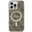Guess GUHMP14XH4STW iPhone 14 Pro Max 6.7" hátlap, tok 4G MagSafe, barna