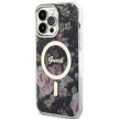 Guess GUHMP14XHCFWSK iPhone 14 Pro Max 6.7" hátlap, tok Flower MagSafe, fekete