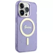 Guess GUHMP14XHCMCGU iPhone 14 Pro Max 6.7" hátlap, tok Glitter Gold MagSafe, lila