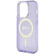 Guess GUHMP14XHCMCGU iPhone 14 Pro Max 6.7" hátlap, tok Glitter Gold MagSafe, lila