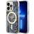 Guess GUHMP14XHLEOPWB iPhone 14 Pro Max 6.7" hátlap, tok Leopard MagSafe, kék