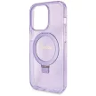 Guess GUHMP14XHRSGSU Ring Stand Script Glitter MagSafe iPhone 14 Pro Max 6.7", tok, lila