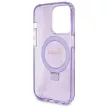 Guess GUHMP14XHRSGSU Ring Stand Script Glitter MagSafe iPhone 14 Pro Max 6.7", tok, lila